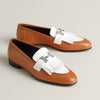 HERMES Royal Loafer Zweisitzer Naturweiß mit Silber H181069 145967219 [P]
