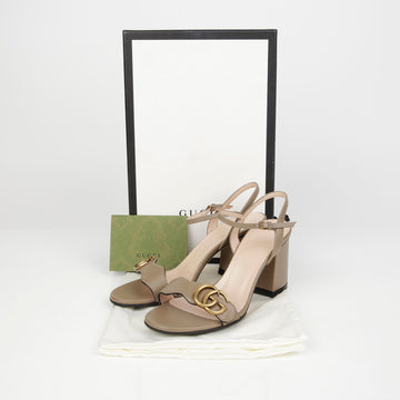 GUCCI GG Marmont Mid-Heel Sandalen 36.5 145061103