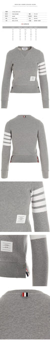 THOM BROWNE 25FW レディース スラント バンディング クラシック スウェット グレー stamp: FJT002A 商品番号: 00535 055 142950496 [P]