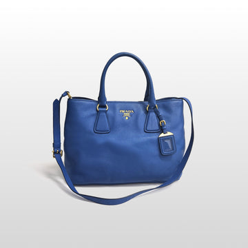 Prada Vitello Daino Tote Bag and Shoulder Bag Blue BN2794 146047519