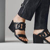 HERMES Wedge-Heels Sandalen Schwarz H252141 146228707 [P]