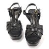 Saint Laurent Black Leather Tribute Platform Strap Women's Sandals 35 146229794 [P]