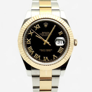ROLEX Datejust II 41 Herren Kombinationsuhr 116333 Schwarz Römische Indizes 2010 146230921