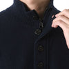 Stone Island High Neck Button-Up Ramswool Knit Navy 7915540A3 A0020 146234231 [P]