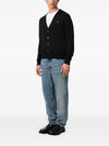 AMI Heart Logo Wool Cardigan HKC361 001 146234791 [P]