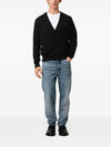 AMI Heart Logo Wool Cardigan HKC361 001 146234791 [P]