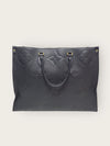 LOUIS VUITTON Schwarze Monogramm Empreinte Onthego Tote Bag 146235323 [P]