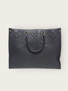 LOUIS VUITTON Schwarze Monogramm Empreinte Onthego Tote Bag 146235323 [P]