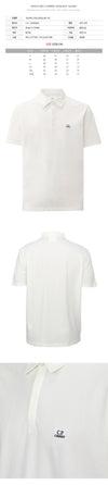 CP Company Logo Patch Polo Shirt White 18CMPL165A 005263W 103 137996345 [P]