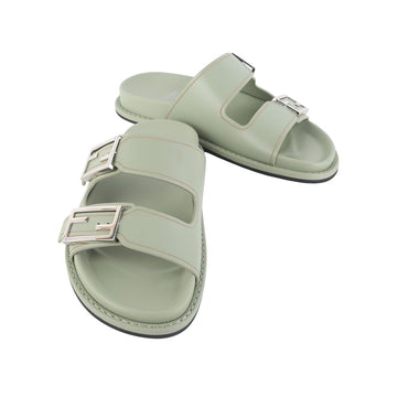 FENDI Fil Leder Slide Sandalen 36 35892 146262264