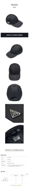 PRADA ナイロンベースボールキャップ 40922810 [P]