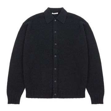 Auralee Shetland Wool Cashmere Knit Cardigan BLACK A24AS01SC 146271912