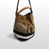 BURBERRY アシュビー ミディアム キャンバス チェック ホーボーバッグ ブラウン 3982937 146273791 [P]
