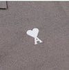 AMI Heart Logo Polo Cardigan 144591924 [P]