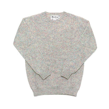 HARLEY OF SCOTLAND M3834 7 SHAGGY UGIE PEARL Herren Strickpullover 76031473 [P]