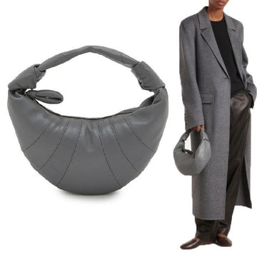 LEMAIRE フォーチュンクロワッサンミニトップハンドルバッグ グレー BG0125 LL095 BK345 146277816