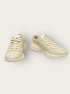 Gucci Lemon Lettering Logo Leather Layton Sneakers 146277923 [P]