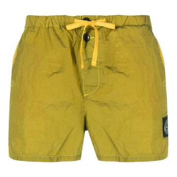 STONE ISLAND Logo-Nylon-Schwimmshorts Dunkelgelb 1015B0643 V0030 54756017