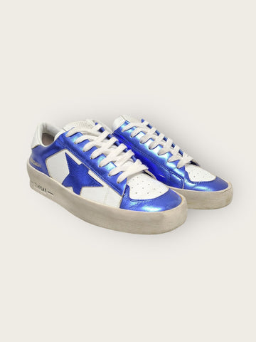 GOLDEN GOOSE ホワイトブルースター女性スニーカー 146278088