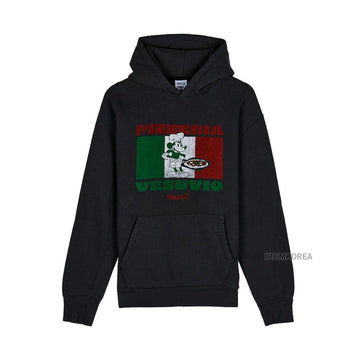 WILD DONKEY VESUVIO DYED OLD BLACK FW25 Unisex Hoodie 146278787