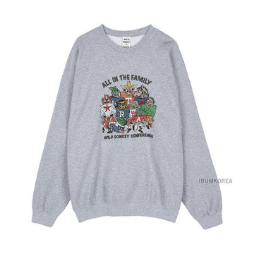 WILD DONKEY Heather Grey Family Sweatshirt 146278789