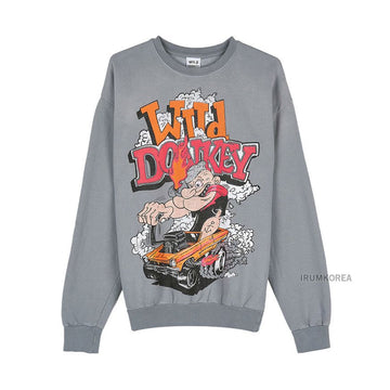 WILD DONKEY RAT RACE DYED OLD GREY FW25 Unisex Sweatshirt 146278792
