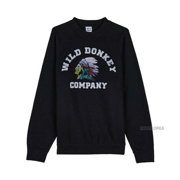 WILD DONKEY WD チーフ ブラック FW25 メンズ・ユニセックス トレーナー 146278794