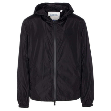 BURBERRY NEWPORT バックロゴ フーデッドジャケット ブラック 8110236 146284422