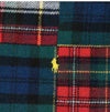 POLO RALPH LAUREN Pony Patchwork Plaid Check Fransen Schal A01234 144698617 [P]