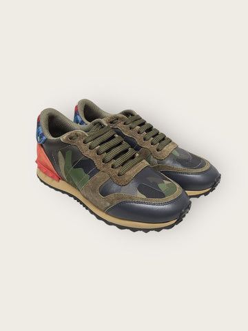 VALENTINO Camo-Plattform-Pyramidenspitzen-Sneaker 36.5 146308800