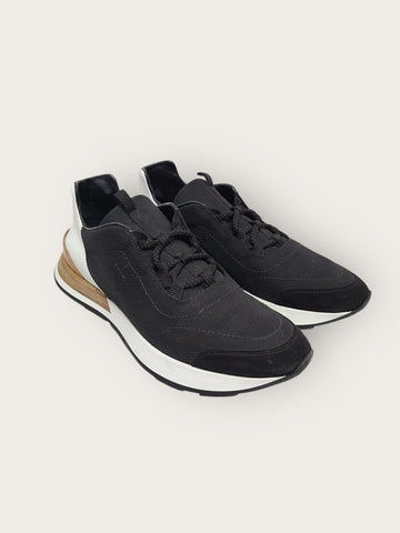 HERMES ブラックマイルズメッシュスニーカー 40 146309803
