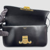 CELINE Claude Shiny Kalbsleder Schultertasche Schwarz 194143BF4 146319158 [P]