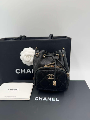 CHANEL アフィニティ ミニ チェーン バケットバッグ 146330566