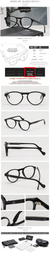 Moncler Eyeglasses Frame ML5022 001 Round Black Acetate 65871946 [P]