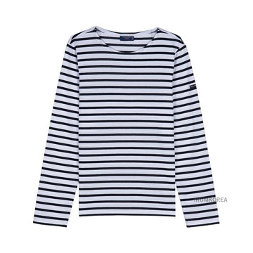 Saint James MINQUIERS MODERN NEIGE NOIR FW25 Unisex T-Shirt 146336465