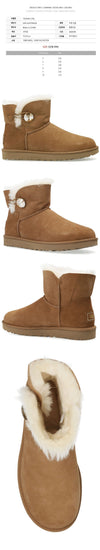 UGG ミニ ベイリーボタン ブリンブーツ ブラウン 1016554 CTGL 123637084 [P]