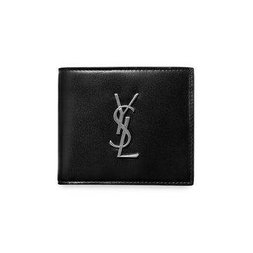 Saint Laurent Cassandra Monogram Silver-Colored Wallet 453276 0SX0E 1000 146351843