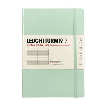 LEUCHURM ハードカバー ミディアム A5 ミントグリーン, 無線ノート 367260 146352325 [P]