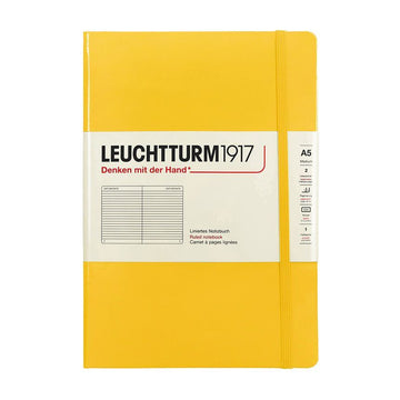 LEUCHURM Hardcover Medium A5 Zitrone, gebundenes Notizbuch 344798 146352348 [P]