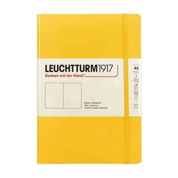 LEUCHURM Hardcover Mittel A5 Zitrone, unlinierte Notizbuch 344801 146352352 [P]