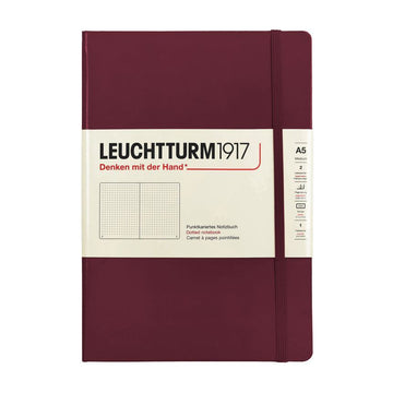 LEUCHURM ハードカバー ミディアム A5 ポート レッド・ドット ノート 359695 146352373 [P]