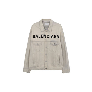 Balenciaga Logo Denim Jacket Size 40 146276696