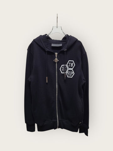 PHILIPP PLEIN Schwarze große Skull Swarovski Schlüsselanhänger Hoodie 12345 146382759