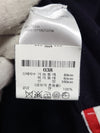 THOM BROWNE ネイビー斜めコットンスリーブVネックカーディガン 146386865 [P]
