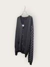 LOUIS VUITTON モノグラム ミックス グレー カシミヤ カーディガン 146390856 [P]