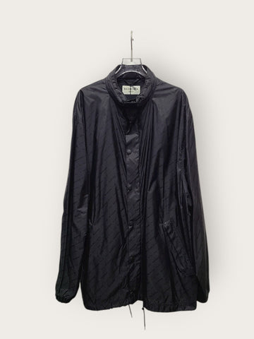 Balenciaga Black Multi-Logo All-Over Windbreaker 146391061