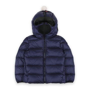 Ai Riders Kids Nylon Goggle Hooded Short Padded Jacket (Infinity Blue) JK 794B T KJ5 234 146364133