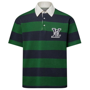 LOUIS VUITTON ストライプ短袖ポロシャツ 1AIKIM 146392962