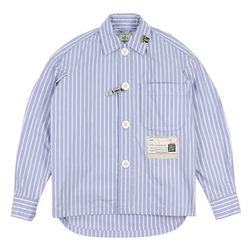 Maison Mihara Yasuhiro Yasuhiro Mihara AMATEUR SEWN Stripe Shirt A13SH081 BLUE 146393199