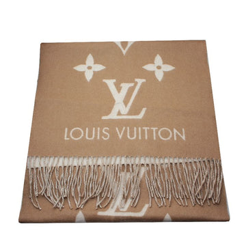 Louis Vuitton Beige Cashmere Fringed Stole Scarf 146407576